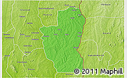 Political 3D Map of Save, physical outside