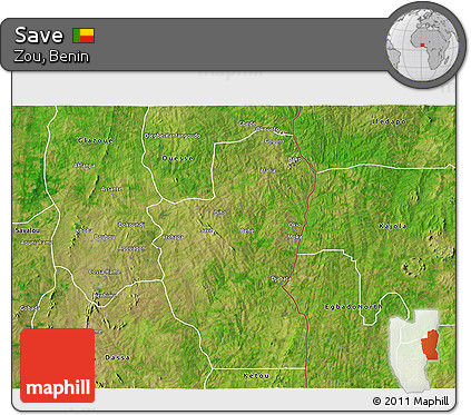 Satellite 3D Map of Save
