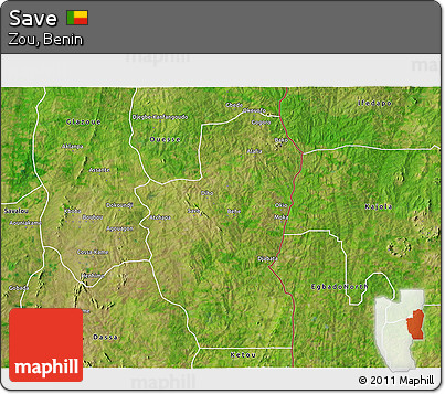 Satellite 3D Map of Save