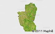 Satellite 3D Map of Save, single color outside