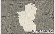 Shaded Relief 3D Map of Save, darken