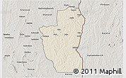Shaded Relief 3D Map of Save, semi-desaturated