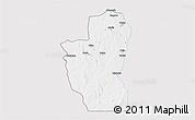 Silver Style 3D Map of Save, single color outside