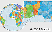 Political Location Map of Save