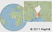 Savanna Style Location Map of Save, highlighted country, within the entire country, hill shading