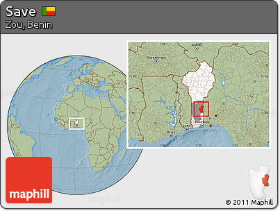 Savanna Style Location Map of Save, highlighted country, highlighted parent region, within the entire country, hill shading