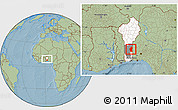 Savanna Style Location Map of Save, highlighted country, highlighted parent region, within the entire country, hill shading