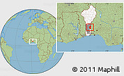Savanna Style Location Map of Save, highlighted country, highlighted parent region