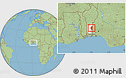 Savanna Style Location Map of Save, highlighted parent region