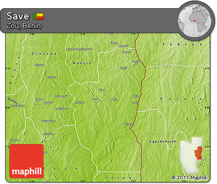Physical Map of Save