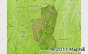 Satellite Map of Save, physical outside