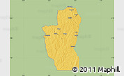 Savanna Style Map of Save, single color outside
