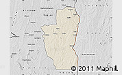 Shaded Relief Map of Save, desaturated