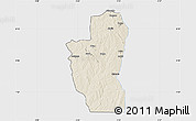 Shaded Relief Map of Save, single color outside
