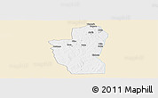 Classic Style Panoramic Map of Save, single color outside