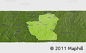 Physical Panoramic Map of Save, darken