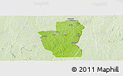 Physical Panoramic Map of Save, lighten