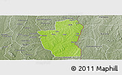Physical Panoramic Map of Save, semi-desaturated