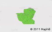 Political Panoramic Map of Save, single color outside