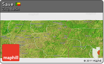 Satellite Panoramic Map of Save