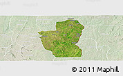 Satellite Panoramic Map of Save, lighten