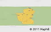 Savanna Style Panoramic Map of Save, single color outside