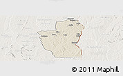 Shaded Relief Panoramic Map of Save, lighten