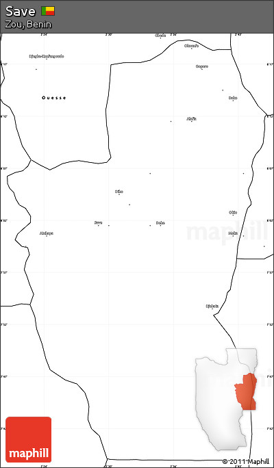 Blank Simple Map of Save