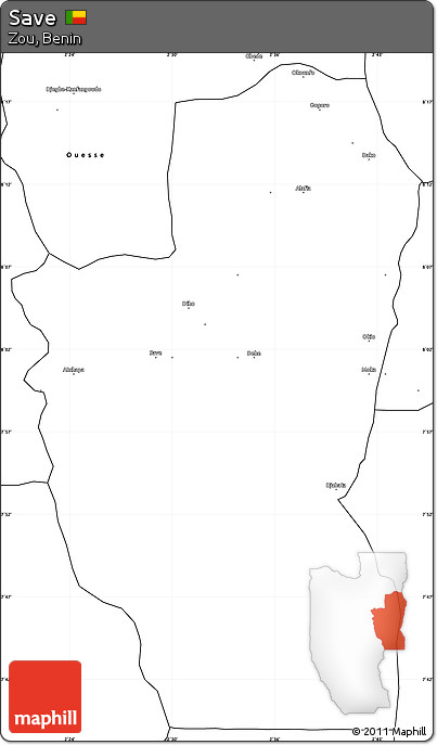 Blank Simple Map of Save