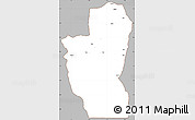 Gray Simple Map of Save, cropped outside