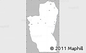 Gray Simple Map of Save, single color outside