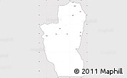 Silver Style Simple Map of Save, cropped outside