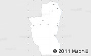 Silver Style Simple Map of Save, single color outside