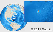 Shaded Relief Location Map of Hamilton