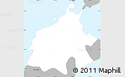 Gray Simple Map of Hamilton