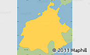 Savanna Style Simple Map of Hamilton