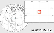 Political Location Map of Bermuda, blank outside
