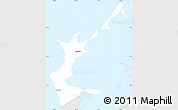 Silver Style Simple Map of Sandys