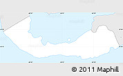 Silver Style Simple Map of Southampton