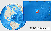 Shaded Relief Location Map of Warwick