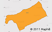 Political Simple Map of Warwick, cropped outside