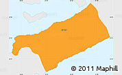Political Simple Map of Warwick, single color outside, borders and labels