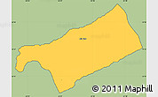 Savanna Style Simple Map of Warwick, cropped outside