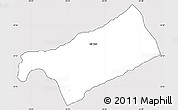 Silver Style Simple Map of Warwick, cropped outside