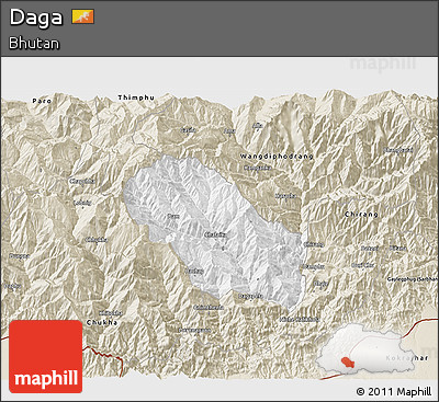 Classic Style 3D Map of Daga