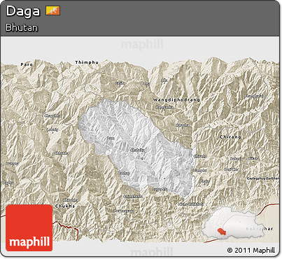 Classic Style 3D Map of Daga