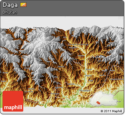 Physical 3D Map of Daga