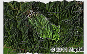 Satellite 3D Map of Daga, darken