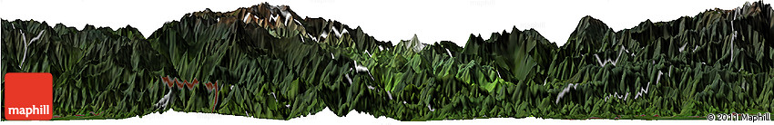 Satellite Horizon Map of Daga, darken
