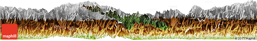 Satellite Horizon Map of Daga, physical outside